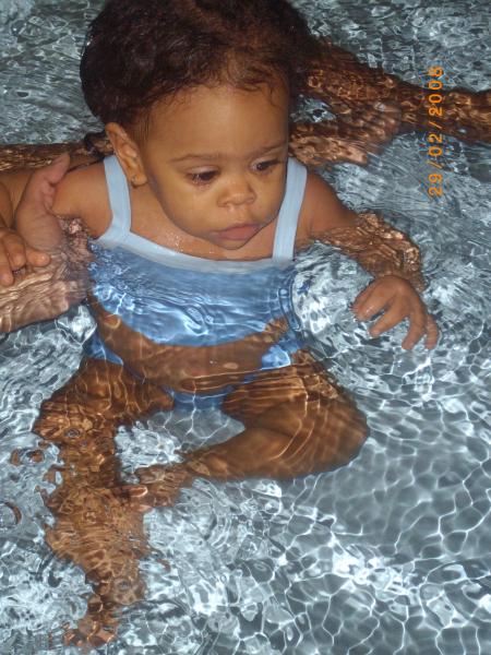 a la piscine